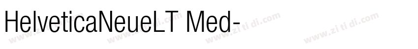 HelveticaNeueLT Med字体转换
